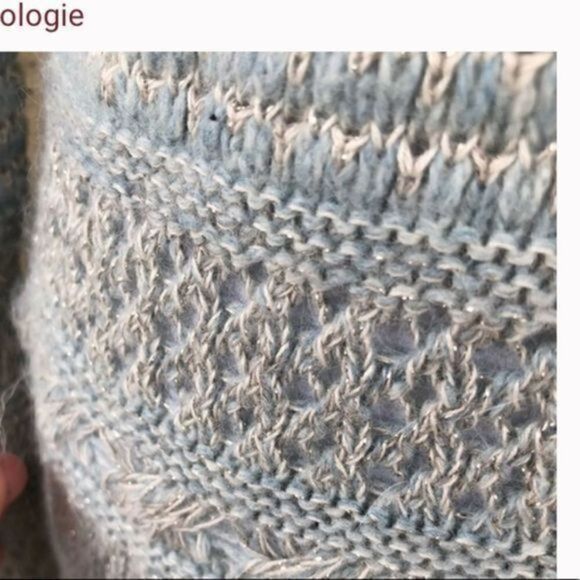 Sleeping on Snow zip down light Blue Sweater - Picture 5 of 14